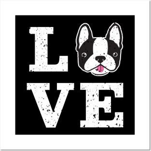 Boston Terrier Dog Love Posters and Art